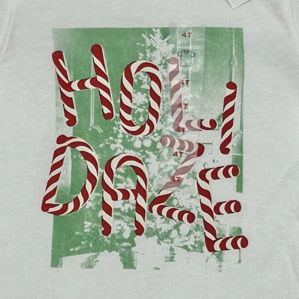 Old Navy Youth Short Sleeve Holiday Graphic 